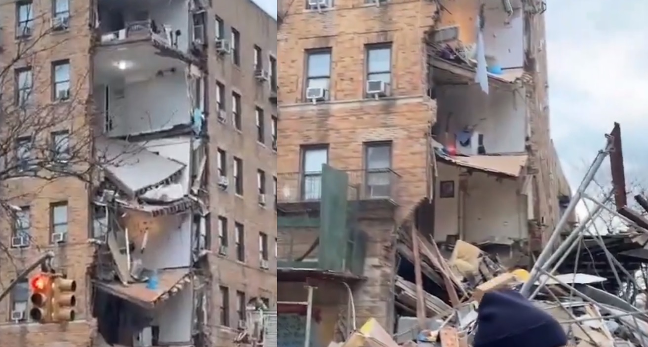 VIDEO: Colapsa edificio en el Bronx de Nueva York 