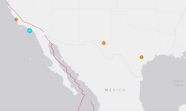 Registran sismo de magnitud 4.1 al sur de California