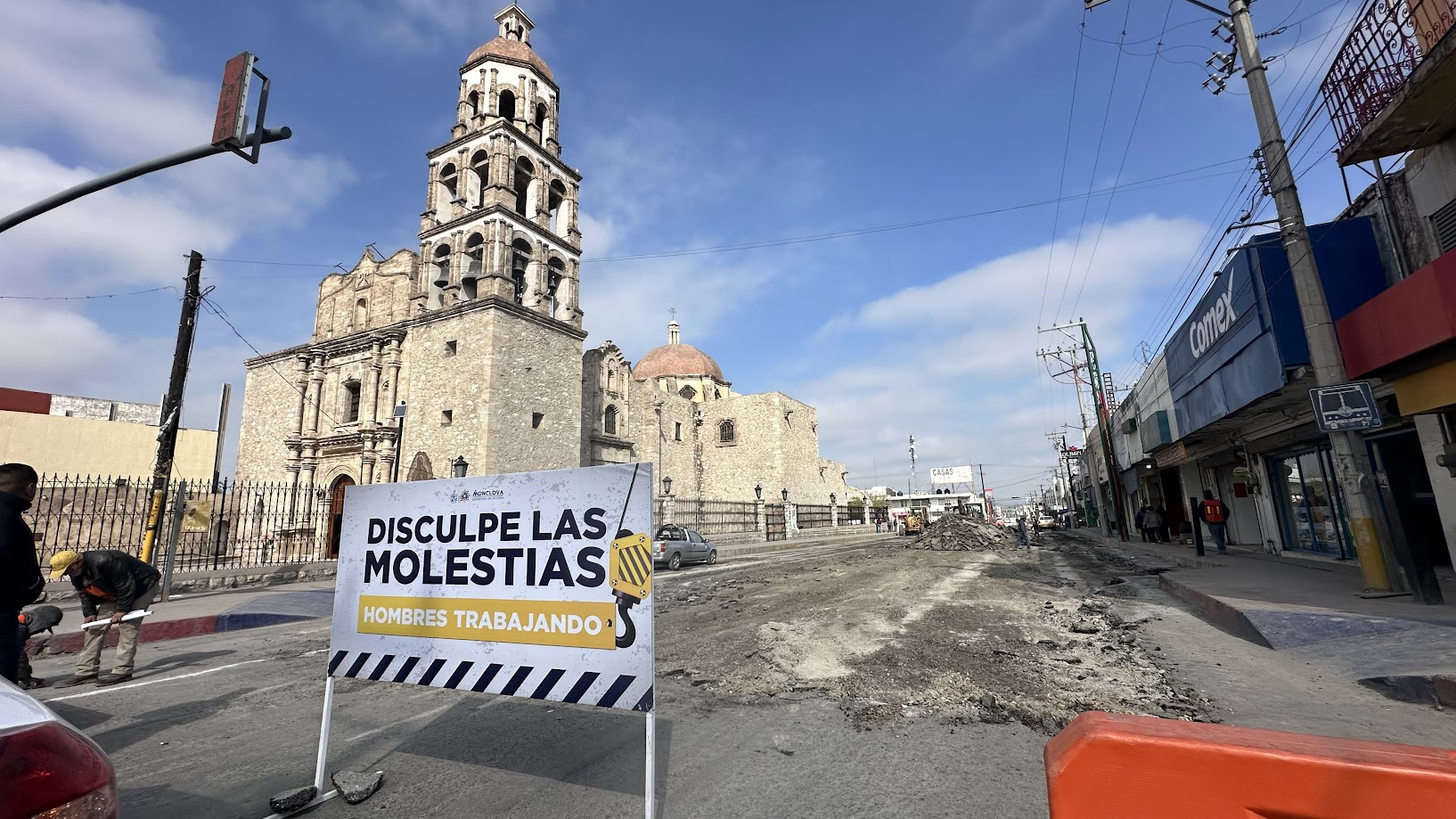 Continúan las labores del Centro Histórico de Monclova