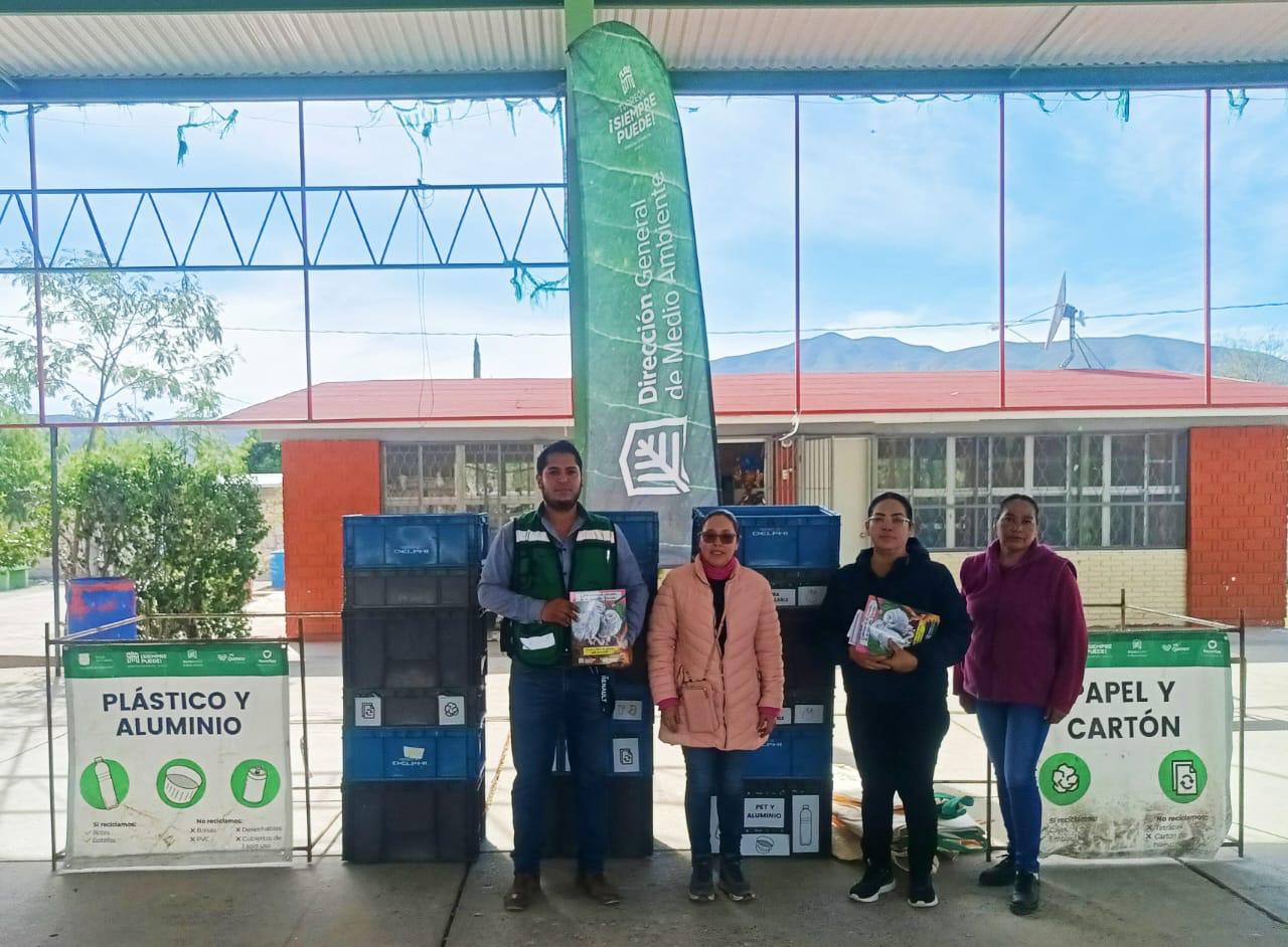 Promueven cultura del reciclaje en planteles educativos del Cañón de Jimulco