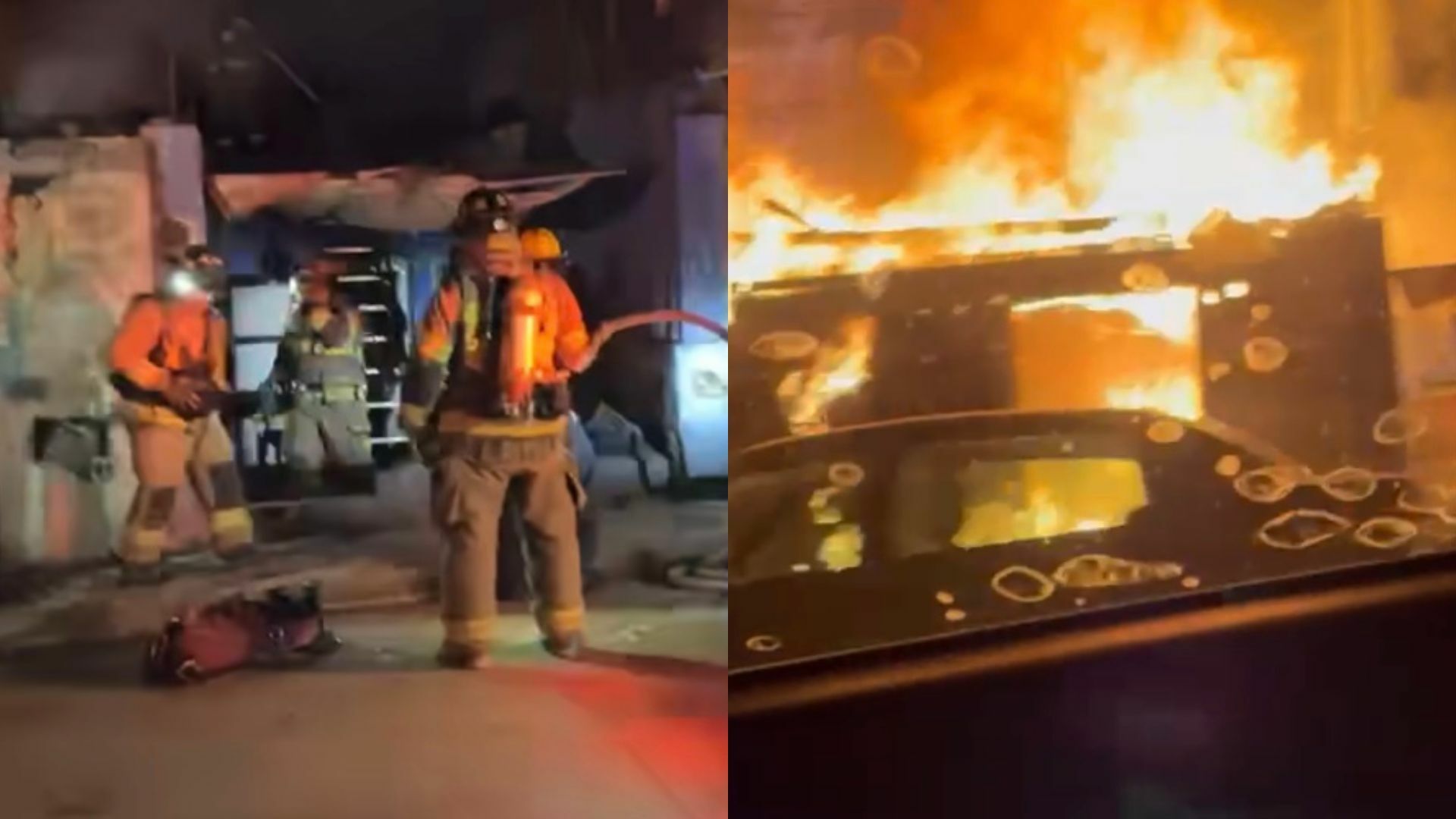 Explosión de calentador de gas provoca incendio en negocio 