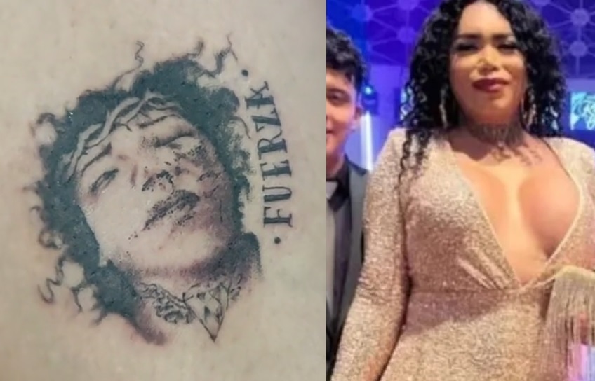 VIRAL: Tatuaje de rostro golpeado de Paola Suárez causa polémica en redes 