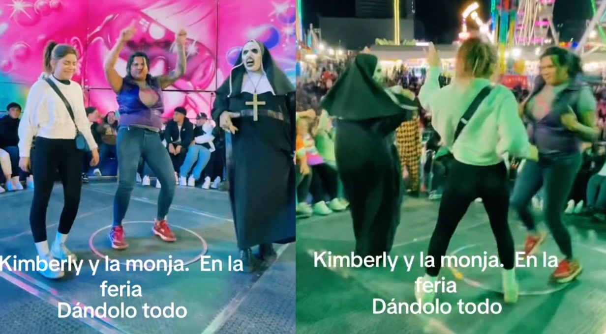 VIDEO: Kimberly de Las Perdidas 'perrea' con la 'Monja' viral 