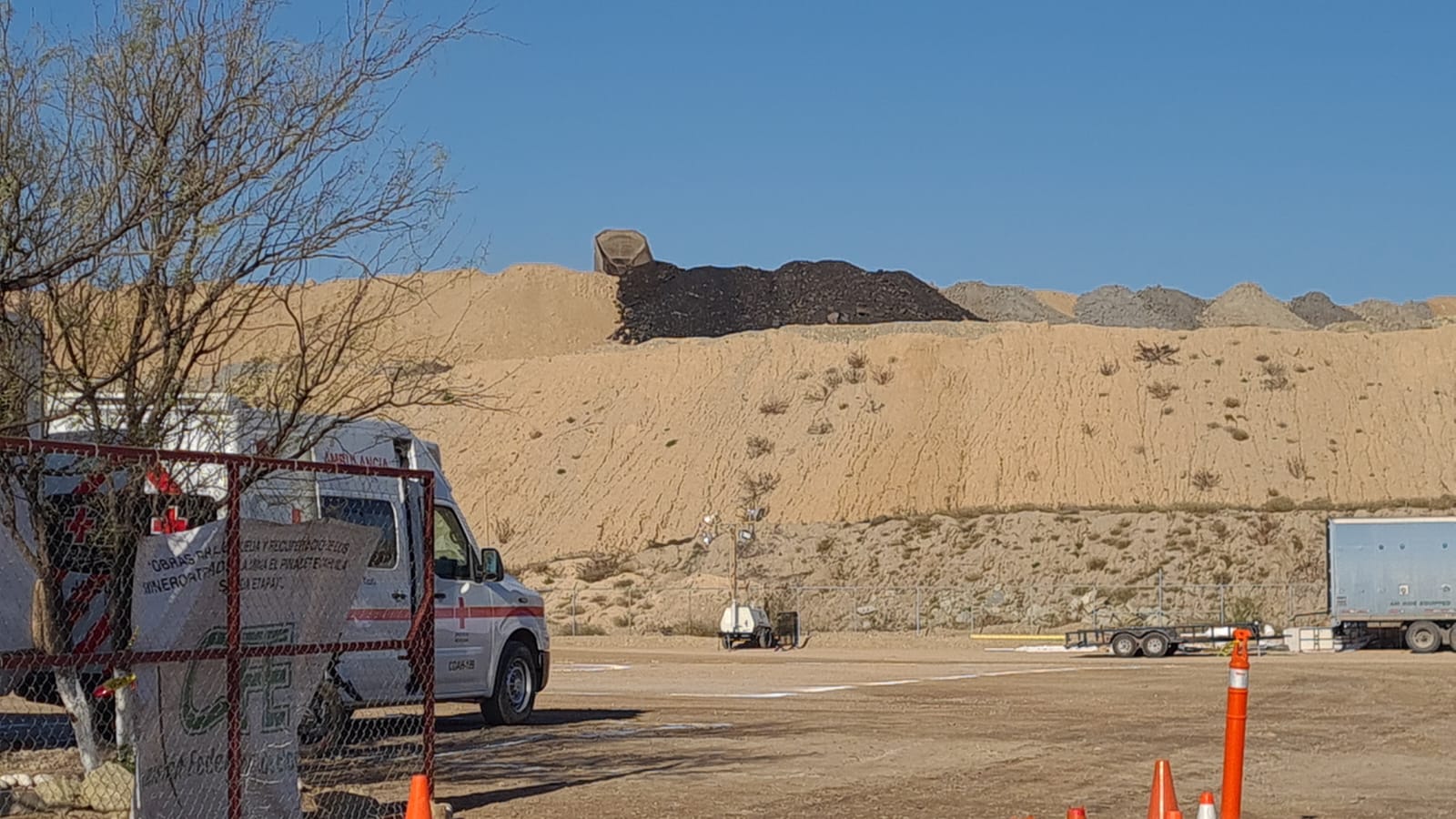Sin detenerse continúa la investigación de los mineros atrapados en la mina El Pinabete (RENÉ ARELLANO)