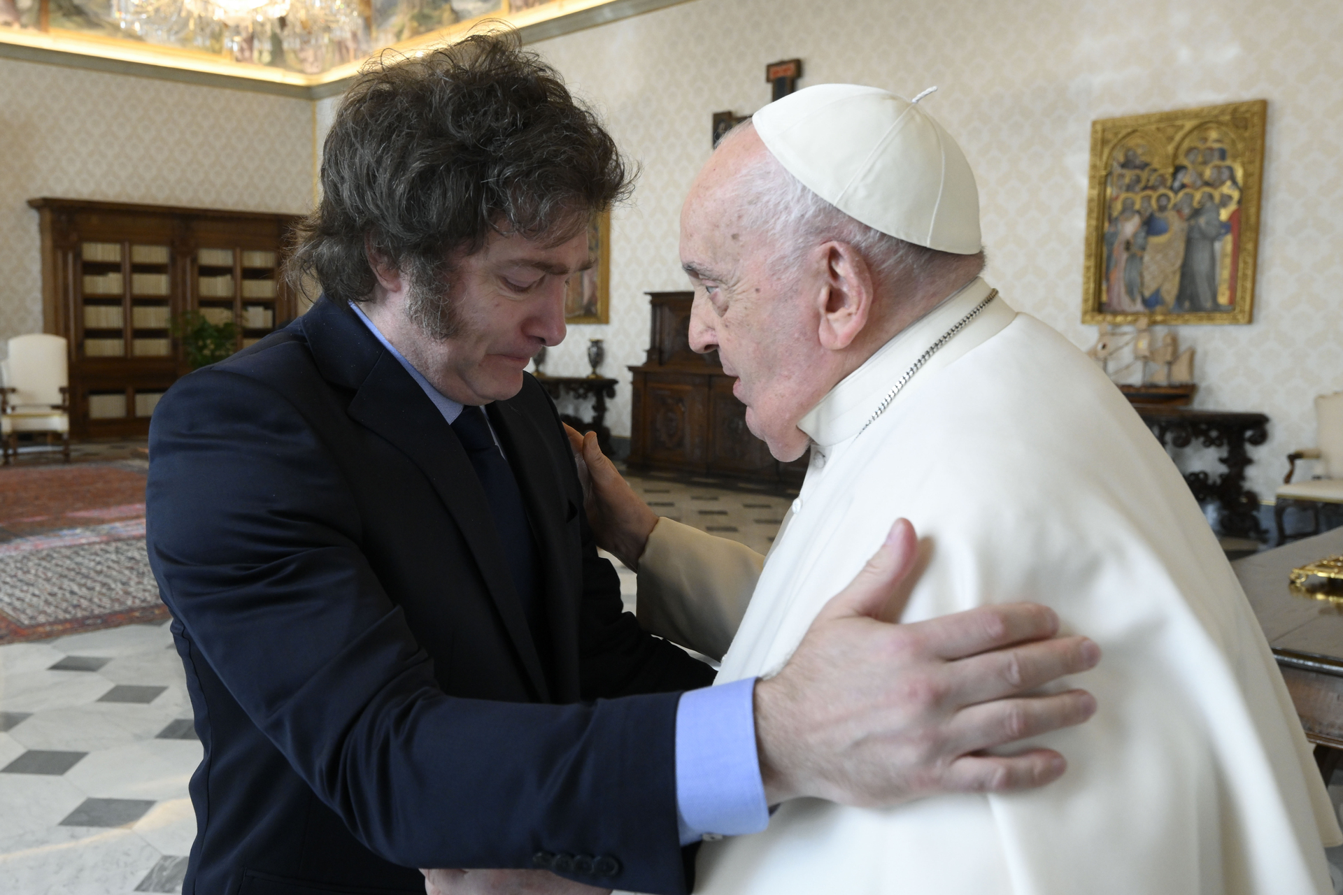 Milei se reúne con el Papa Francisco 
