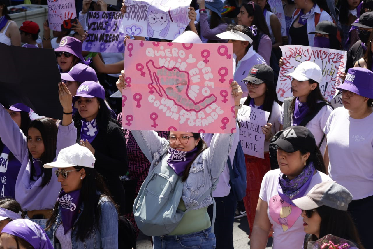 Marcha de las mujeres en Ciudad de México. (AGENCIAS)