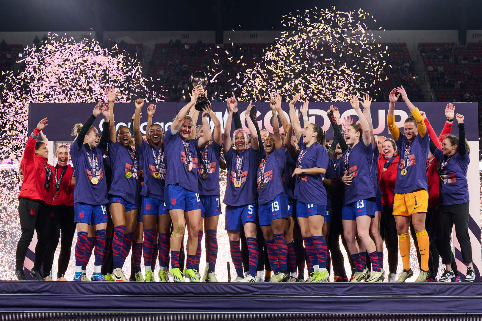 Estados Unidos vence a Brasil para convertirse en campeonas de la Copa Oro Femenina