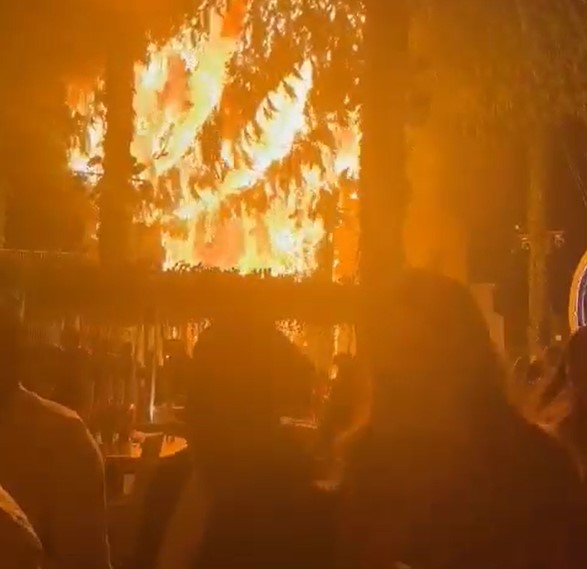 Incendio de boda en San Miguel de Allende. (ESPECIAL)