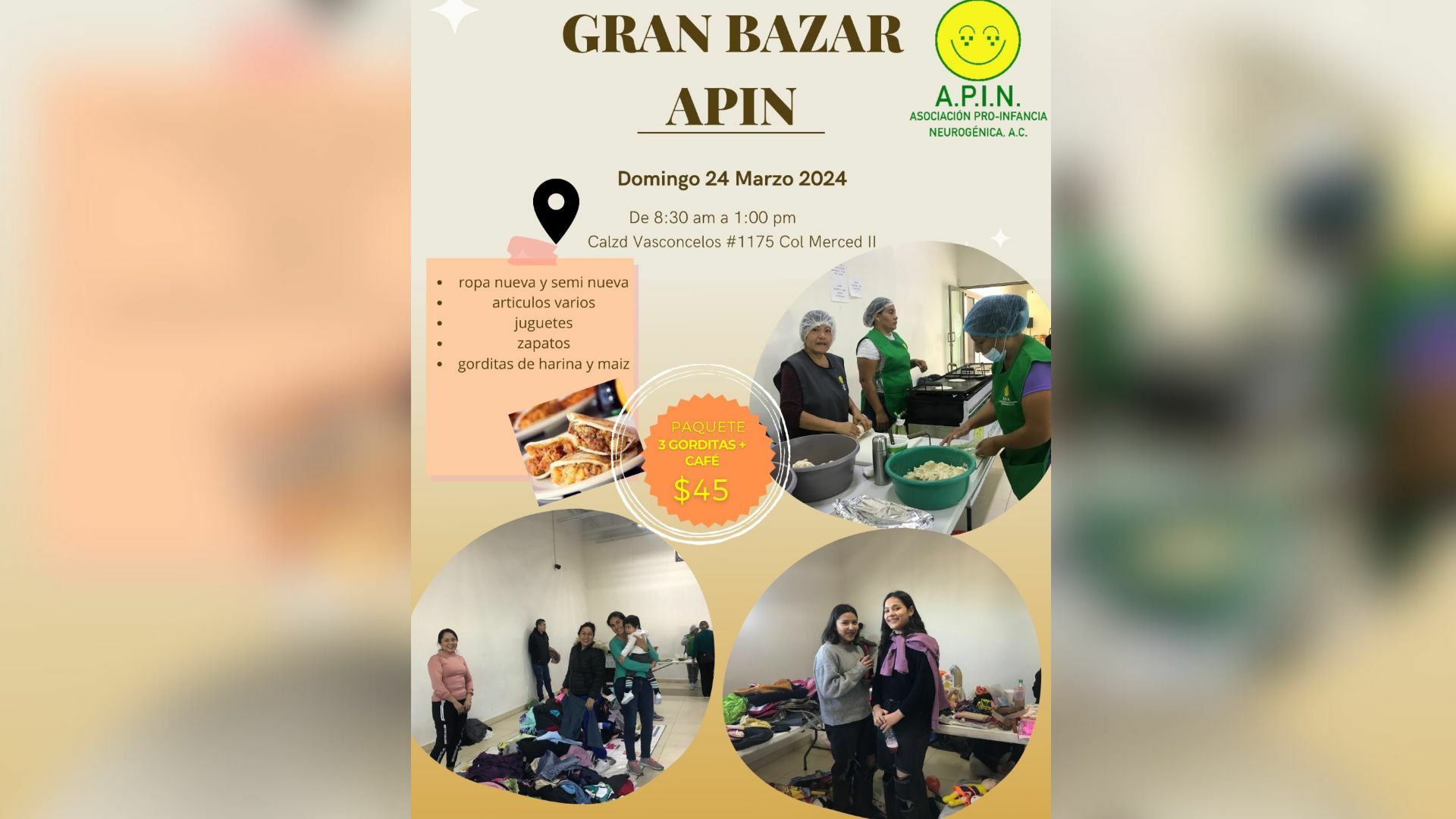 Invita APIN a su bazar en apoyo a los pequeños con espina bífida