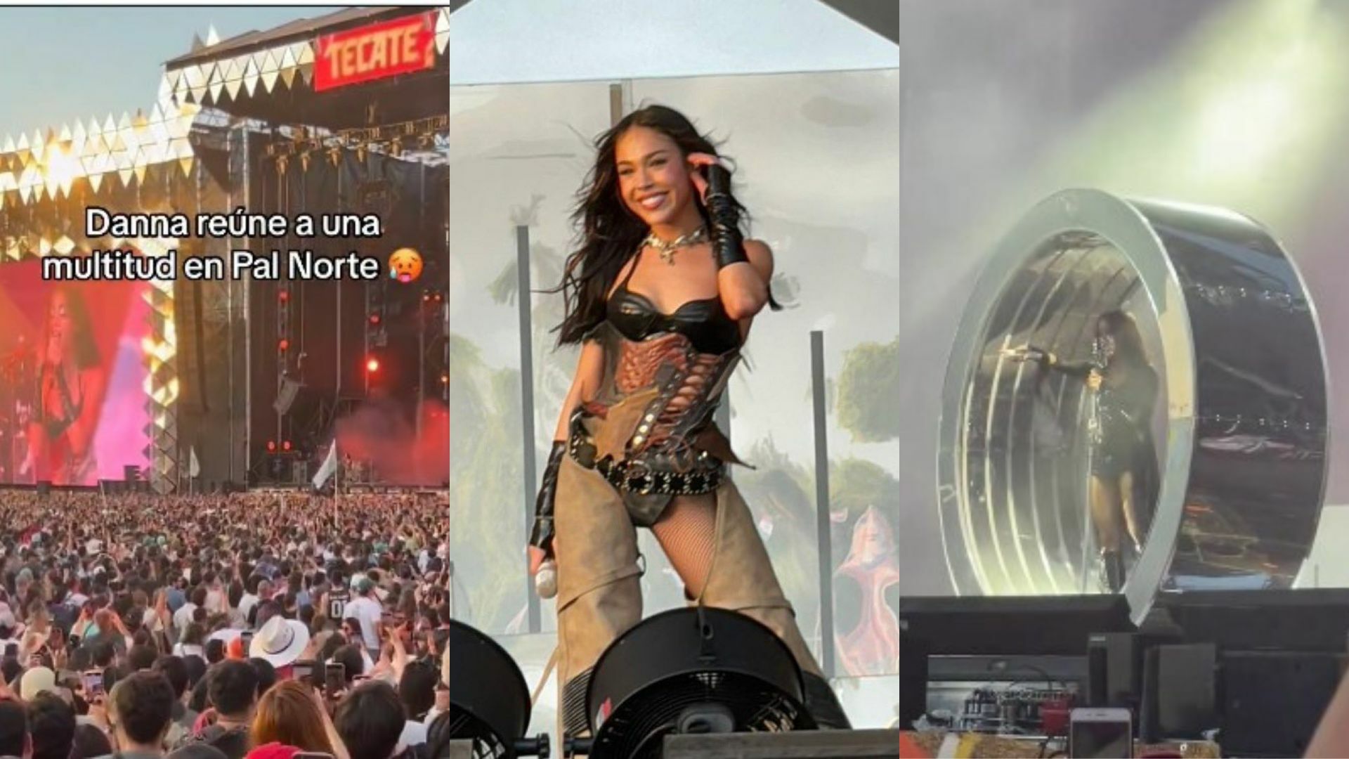 La cantante mexicana Danna Paola, ahora renombrada simplemente como Danna, se robó toda la atención en redes sociales tras su presentación en el festival regiomontano Pa'l Norte 2024. 