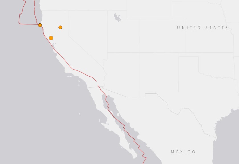 California registra sismo de magnitud 3.2