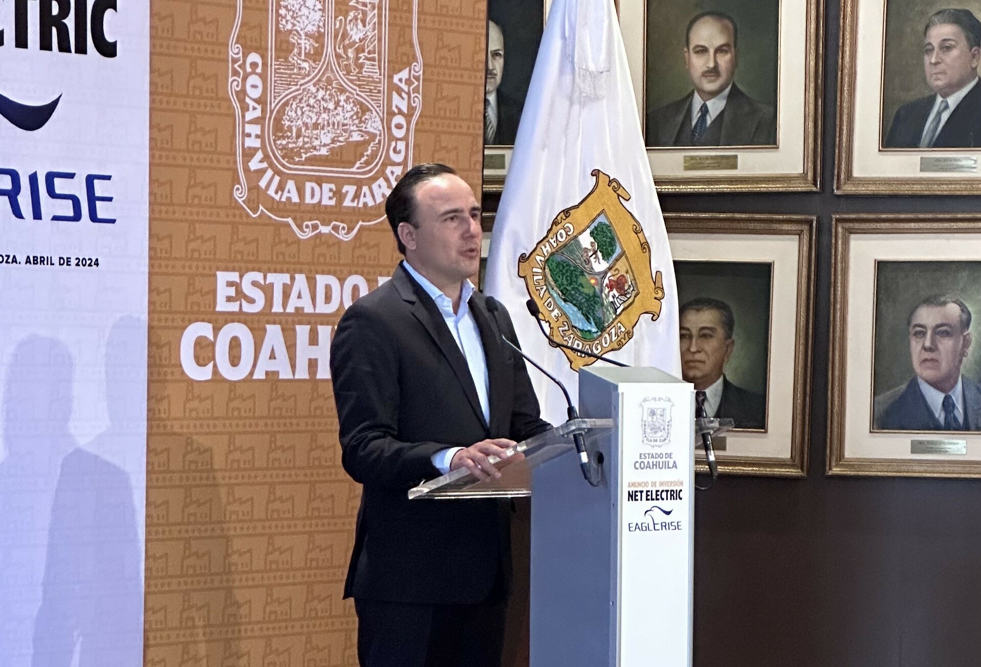 Manolo Jiménez anuncia nueva empresa en Ramos Arizpe 