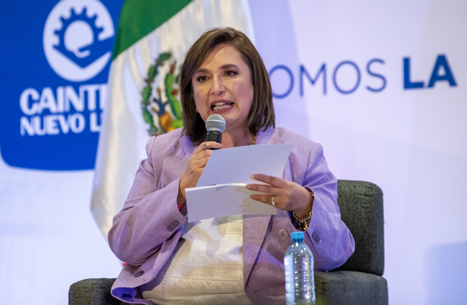La candidata presidencial opositora mexicana, Xóchitl Gálvez. (ARCHIVO)
