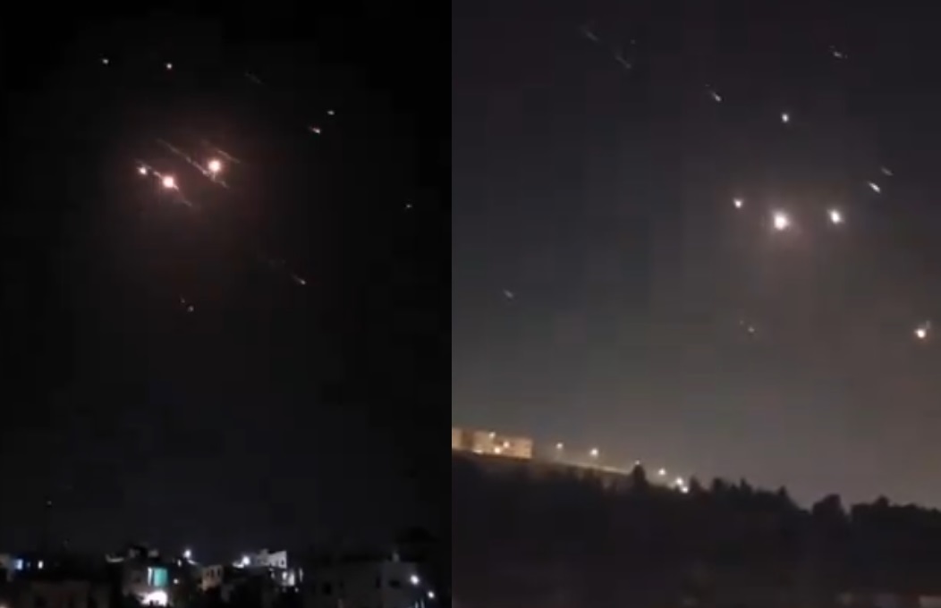 VIDEO: Así fue el momento en que Irán bombardeó a Israel con drones