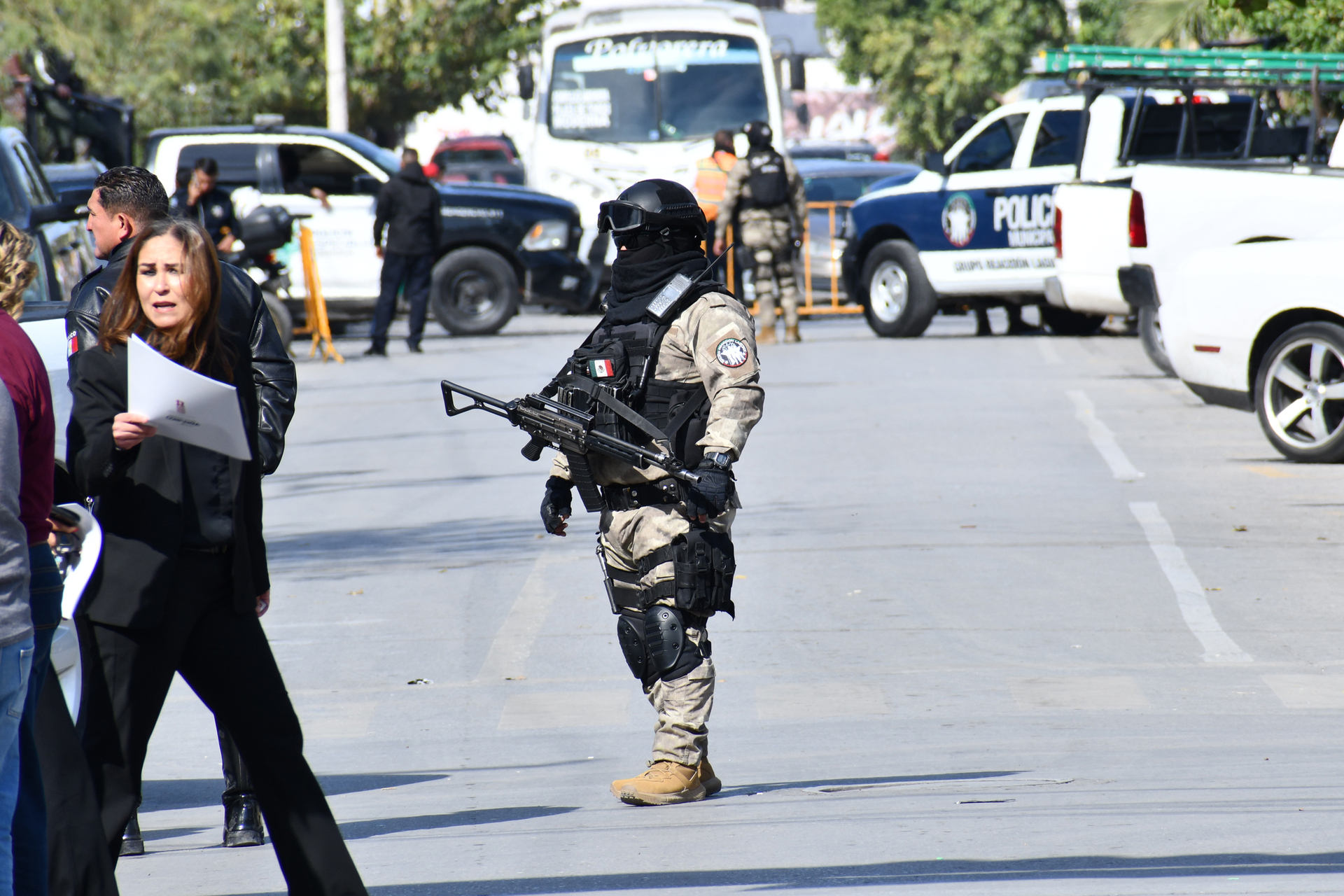 Agente de seguridad pública en Torreón. (ARCHIVO)