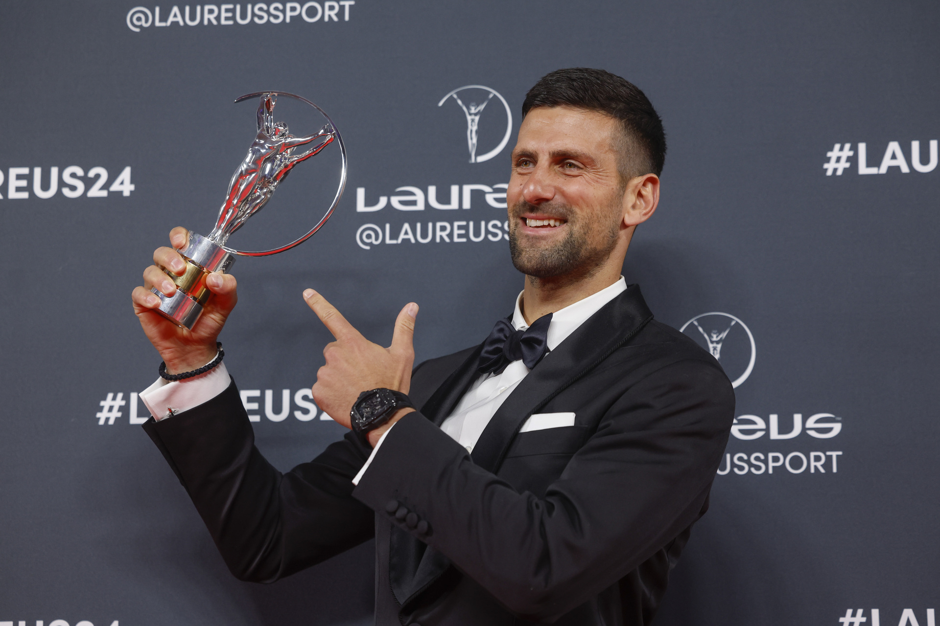 Novak Djokovic supera a Messi y gana el premio al mejor deportista del año 