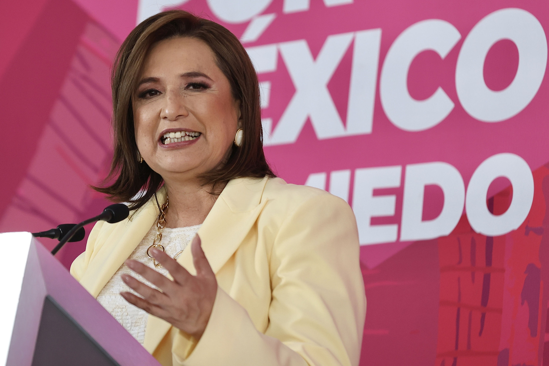 La candidata presidencial Xóchitl Gálvez. (ARCHIVO)