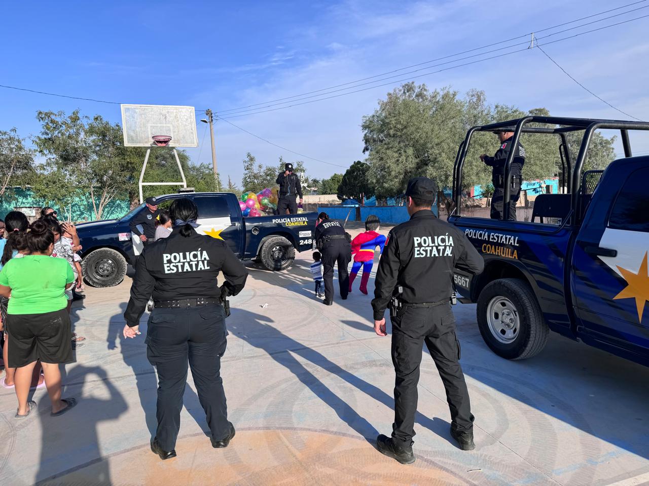 Policía Civil Coahuila celebra el Día del Niño en Matamoros