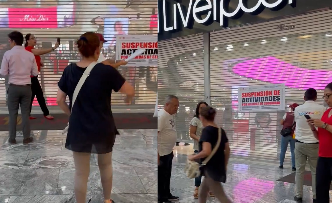 Clausuran tienda de Liverpool con clientes adentro ¿Qué pasó y dónde ocurrió?