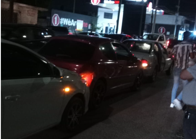 Se registra carambola de tres vehículos en Gómez Palacio