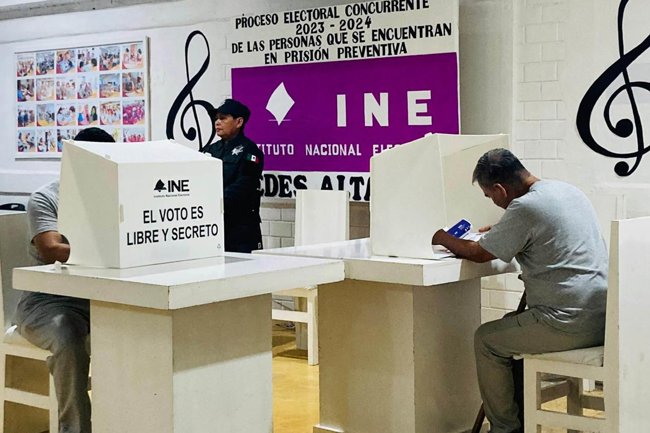 Internos en penal de Tamaulipas emiten voto anticipado