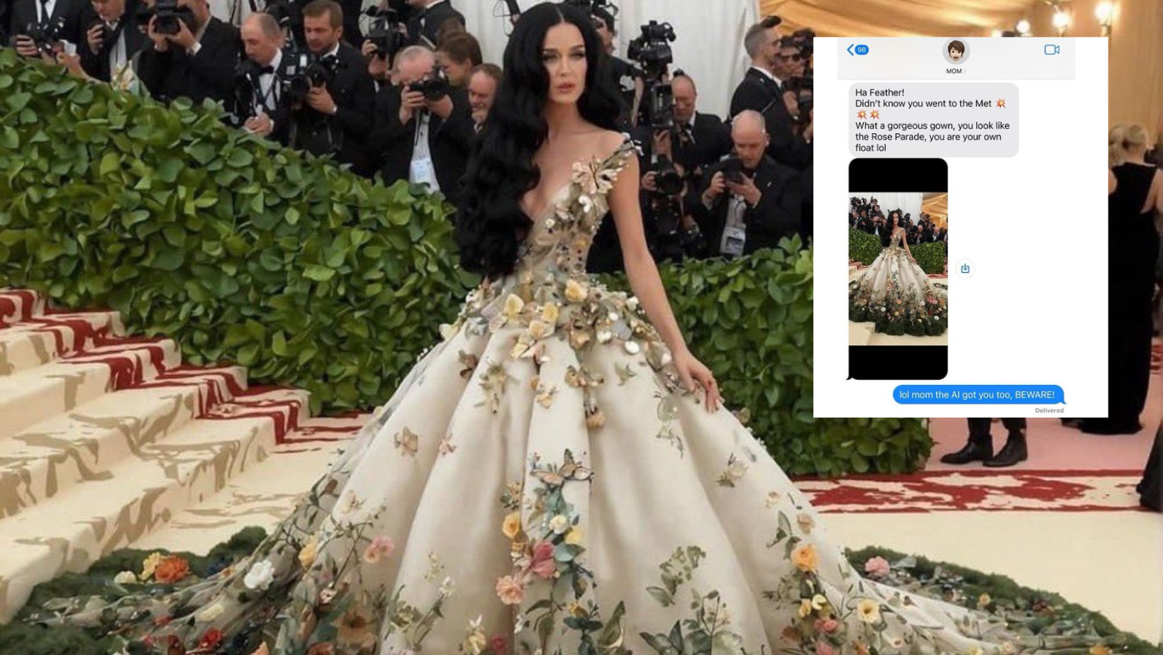 Inteligencia artificial confundió hasta la mamá de Katy Perry