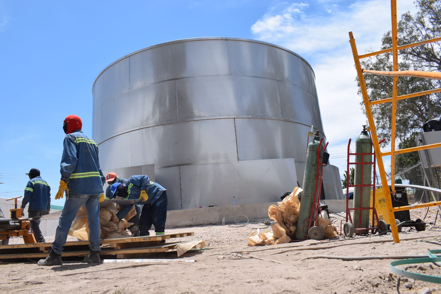 Por concluir construcción de tanque de rebombeo en San Pedro
